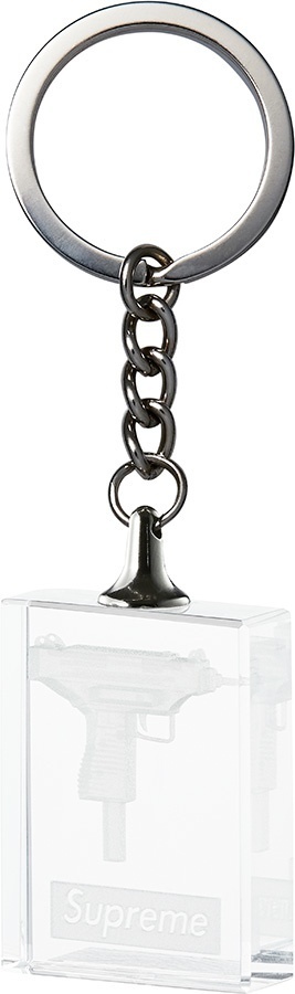 3D Lucite Uzi Keychain
